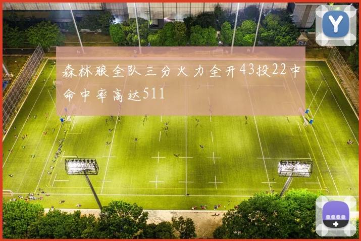 森林狼全队三分火力全开43投22中命中率高达511
